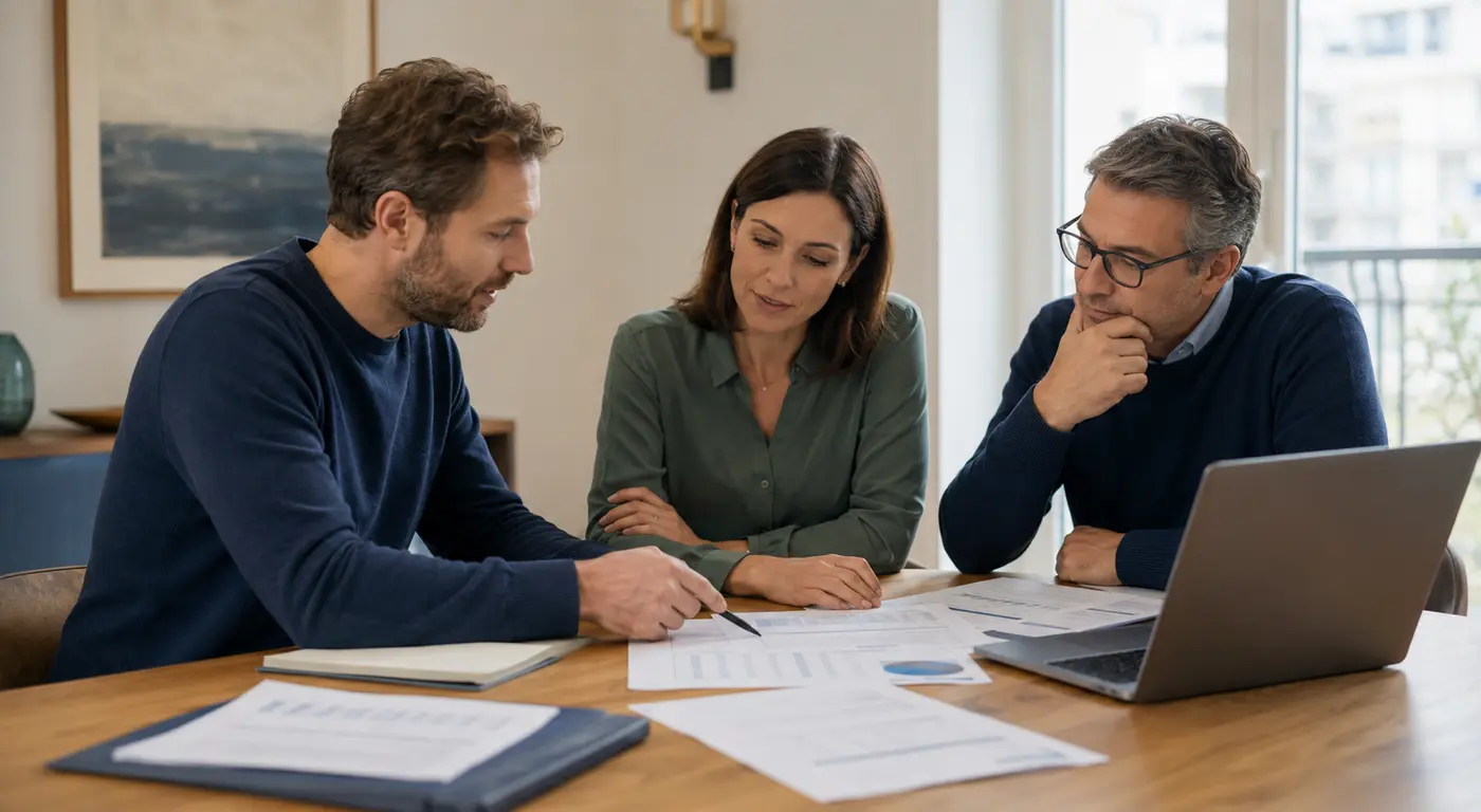 Conseil syndical examinant ensemble des documents comptables
